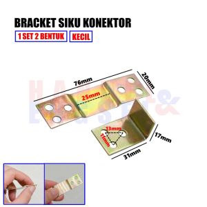 Bracket Siku Konektor Bracket Sambungan Siku Konektor Sambungan - Plat Besi Sambungan Kayu Tempat Tidur