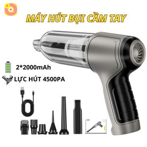 Máy Hút Bụi Cầm Tay ST-6645 Không Dây - Lực Hút Mạnh Pin Trâu 6 Đầu Phụ Kiện Thay Thế Linh Hoạt