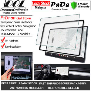 PsDs Easy Fit Kits 9H Tempered Glass Screen Protector Centre Navigation Panel Tesla Model 3 Model Y