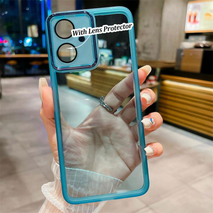 KONSMART Transparent Color Lens Film Phone Case for VIVO Y17s Y27s Y27 ...