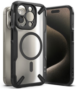 RINGKE® FUSION X Magnetic Heavy Duty Compatible iPhone 15 Pro Max/ 15 Pro MagSafe Translucent Hard Shockproof Advanced Protector Cases Cover