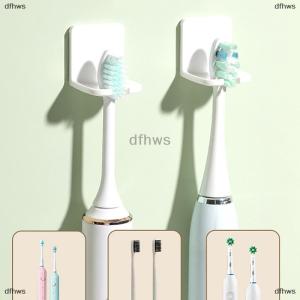 [COD] dfhws Toothbrush Rack Dustproof Wall Mounted Electric Toothbrush Rack Punch-free Bathroom Toothbrush Storage Rack