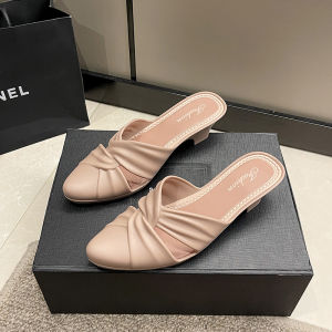 Free Shipping New Summer WomenS High-Heeled Sandals Lightweight And Stylish Versatile For Outdoor Wear Featuring A Pointed Toe Casual Design And A Solid Color With A Wedge Heel