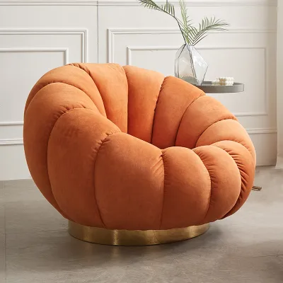 Lazy sofa luxury pumpkin bedroom tatami online celebrity single person sofa chair creative lying on the balcony lounge chair.