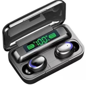 EARPHONE TWS F9 LED Headset BLUETOOTH dan Powerbank inpods tws wireles