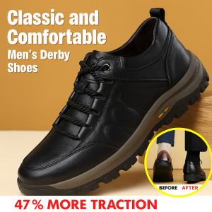 Men  Casual Shoes Lightweight Sole Soft Leather Business Style for Work Daily Use Men Footwear​