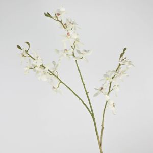 NOBLELUX 73cm Faux Butterfly Orchid 3 Fork Artificial Bloom Artificial Orchid Plant Realistic DIY Simulation Flower Home Decor