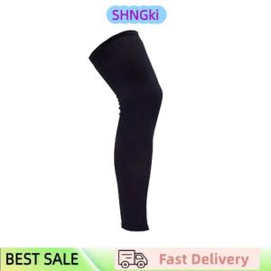 SHNGki 1Pcs Full Leg Sleeves Long Compression Leg Sleeve Knee Sleeves Protect Leg For Man Women Basketball Cycling Football Running