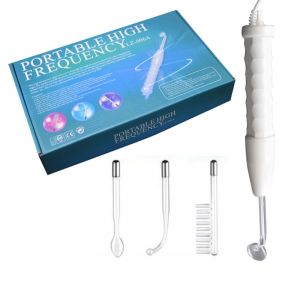 【SG STOCK】4 in1 High Frequency Facial Wand-Portable Handheld High Frequency Acne Treatment Skin Tightening Spot Wrinkles Remover Home Beauty 祛痘仪