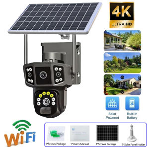 HIKVISION 4G SIM Solar CCTV Camera No WiFi Needed Outdoor Waterproof Wireless Surveillance Night Vision 360°PTZ Two-Way Audio IP Security Cameras