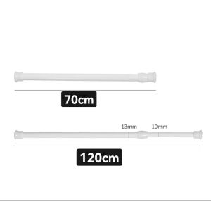 Punch-free Curtain Rods Adjustable Sale for Window Telescopic Clothes Rod Shower Curtain Rod No Drill Extendable Spring Tension Multifuntional COD