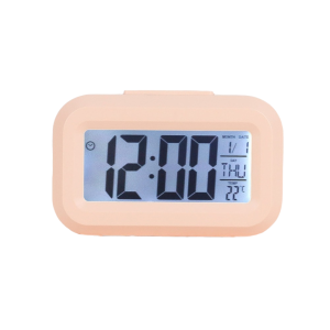 NOBLELUX LCD Display Digital Alarm Clock Led Light Temperature Display LED Digital Clock  Calendar Bedside Table Clock Home Decor