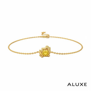 ALUXE Citrine 10K Gold Gemstone Bracelet Winnie the Pooh Disney Winnie the Pooh Series BRDW002
