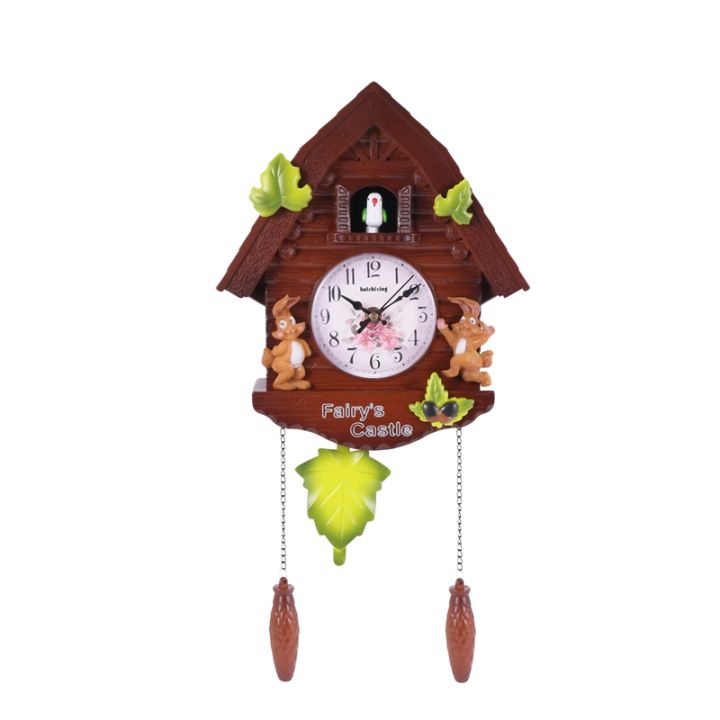 Cuckoo Clock Living Room Wall Clock Bird Cuckoo Alarm Clock Watch Modern Brief Children Unicorn Decorations