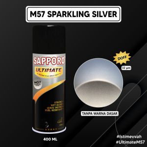 Sapporo Ultimate M57 Sparkling Silver / Sapporo Ultimate / Cat Semprot / Cat Aerosol Terbaik / Sapporo Spray / Sapporo