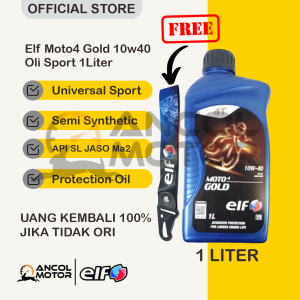 ELF Moto 4 Gold 10W40 Oli Semi Synthetic Universal Motor Sport 1L Vixion Byson