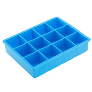 HJKL Không chứa BPA Khay đá lớn Silicone 4/6/8/12 lưới Máy làm đá viên Cấp thực phẩm Tái sử dụng Khuôn đá vuông Dụng cụ nhà bếp