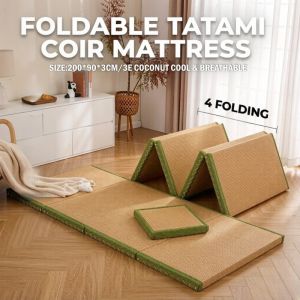 Tatami Mattress Foldable Sleeping Mat Borderless Floor Bed Multi-Purpose Portable Mattress