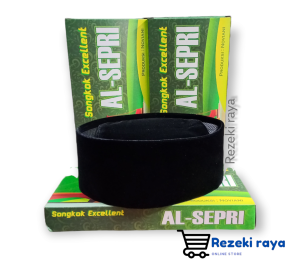 peci songkok kopiah hitam polos AL-SEPRI AC EXCLUSIVE  limited edition | bahan beludru premium kualitas terbaik tahan air dan awet Tahan air bludru