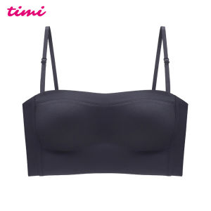 Timi 806 Seamless strapless ultra-thin no wire womens tube top wrap bra underwear bralette
