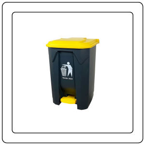 【JJ HOME】Plastic Rectangle Pedal Waste Trash Dustbin Recycle Bin