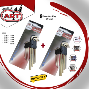Kunci L Set 9 pcs Panjang Murah PROMO HARI INI | [Beli 1 Gratis 1] Hex Wrench Set Key Extra Long Hexagonal set9 pcs ART