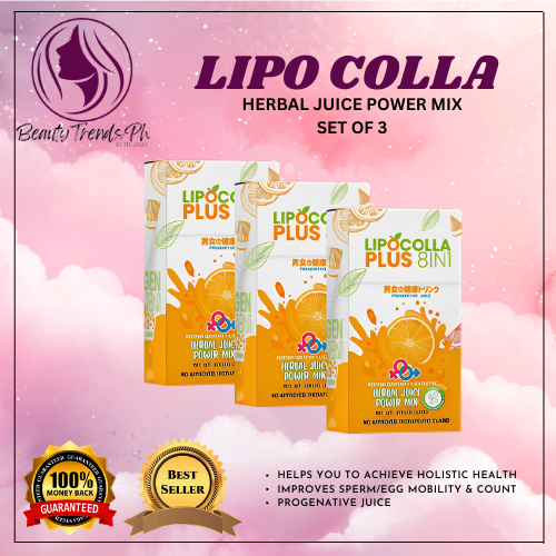 Lipo Colla Plus 8IN1 10 Sachets SET OF 3 (Concentrated and effective for  women's pregnancy and other reproductive issues) Progenative Juice Herbal  Juice | Lazada PH