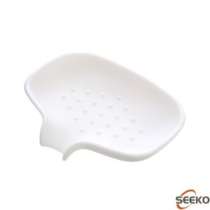 Seeko Silicone Soap Dish Soap Holder Soap Tray Non-slip and Flexible for Bathroom