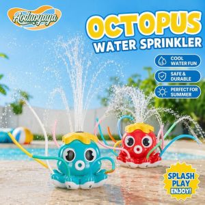 AODUOYAYA Outdoor Octopus Sprinkler Toy Water Spray Rotating 360 Splash Garden Lawn Summer Play Kids Bath Pool