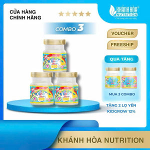 Combo 3 Lọ Nước Yến Sào Cho Bé KIDGROW 18% Bổ Sung Vitamin K2/HMO 70ml - Khánh Hòa Nutrition -K11