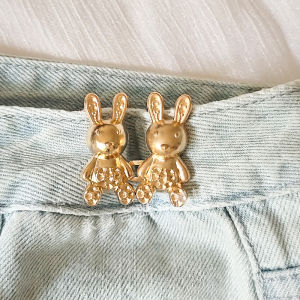 Ghim cài quần thu nhỏ eo gim cài quần kẹp quần rộng cài quần bị rộng hình thỏ cute thời trang