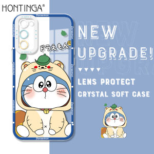 Hontinga Casing Case For Samsung Galaxy S25 S24 S23 FE 5G S22 Ultra 5G S25+ S23 S21 Ultra S22 Plus 5G S24+ S22+ 5G S21 plus S21 FE 5G S20 FE 5G Case Transparent Clear Case Anime Doraemon Soft Silicone Shockproof Rubber Cases Phone Casing Softcase