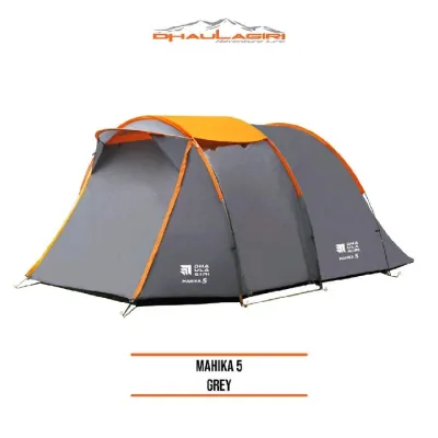 Dhaulagiri Tent Mahika 5 Kapasitas 5 Orang New Arrival Tenda Camping Dan Hikking - Grey