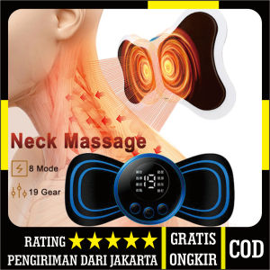 [BISA COD] EMS Neck Massager Portable Alat Pijat Terapi electric Leher Punggung Original Alat Pijat badan pegal elektrik getar listrik pemijat punggung kepala leher kaki tangan seluruh badan pijat elektric alat terapi - Alat Pijat Badan Serbaguna