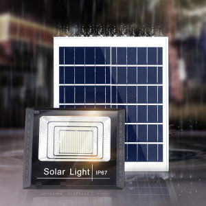 100W/200W/300W Solar Light Waterproof Spotlight Solar Cell Light Led Lampu taman Solar Lamp Floodlight Outdoor Lighting street lights Daylight Lampu Led Solar Panel Surya