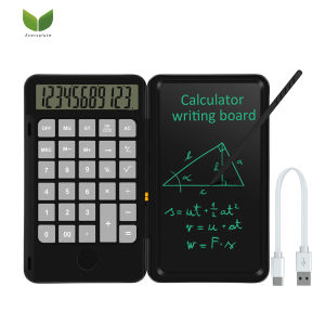 Eversalute 6 Inch Calculator USB LCD Writing Tablet Portable Rechargeable Drawing Board Office Handwriting Notebook For School And Office