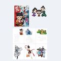 taz1345 nezha drawing book 哪吒绘画书 3/2pcs/set 40 Pages Ne Zha Drawing Book Colorful 32 Pages Children's Graffiti Notebook Nezha Painting Described Copy Album Cartoon Coloring Book Boys. 