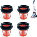 FH50700 Replacement Filter Compatible With Hoover PowerDashFH50700, FH50701, FH50702, FH50710, FH50750 Vacuum Filter Strainer and Rubber Gasket Attachment (4 Pack). 