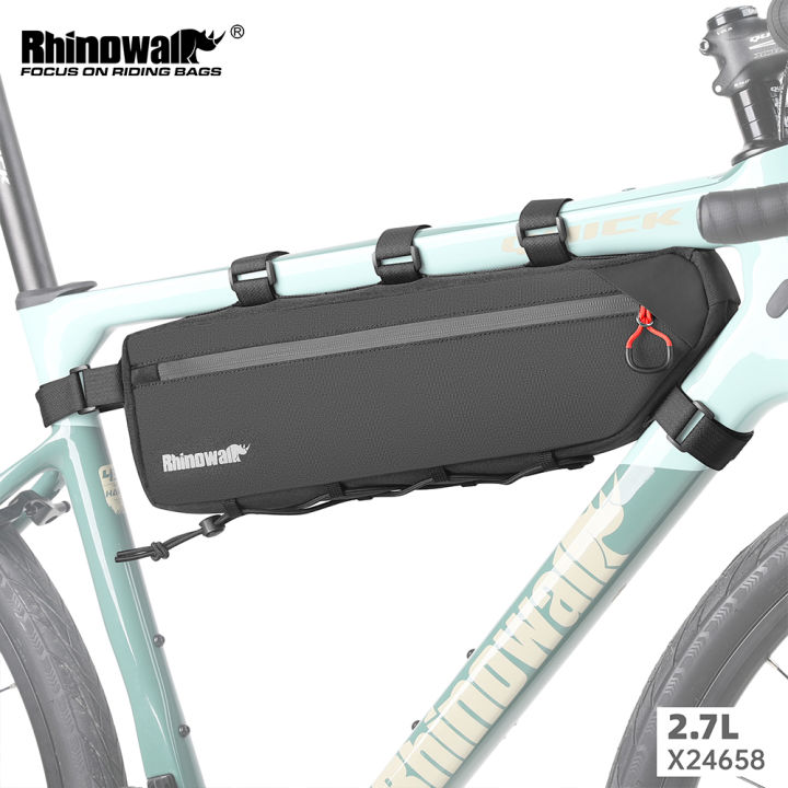Rhinowalk Waterproof Bike Frame Bag - 2.4L Triangle Bicycle Pouch With YKK Zipper For Cycling