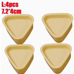 Zxinzhan แม่พิมพ์กดข้าวปั้นสามเหลี่ยม DIY 4ชิ้นที่ทำซูชิไม่ติดแม่พิมพ์เค้กซิลิโคนแกดเจ็ตสำหรับครัวข้าวปั้นเบนโตะโอนิกิริญี่ปุ่น