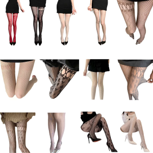 Women Lace Patterned Tights Fishnet Stockings Pantyhose Patterned Net Stockings Pantyhose for Raves Party Club Costumes