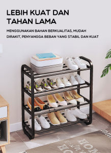 Rak Sepatu Kokoh Minimalis / Floating Shelf Creative Shoe Rack RSPT
