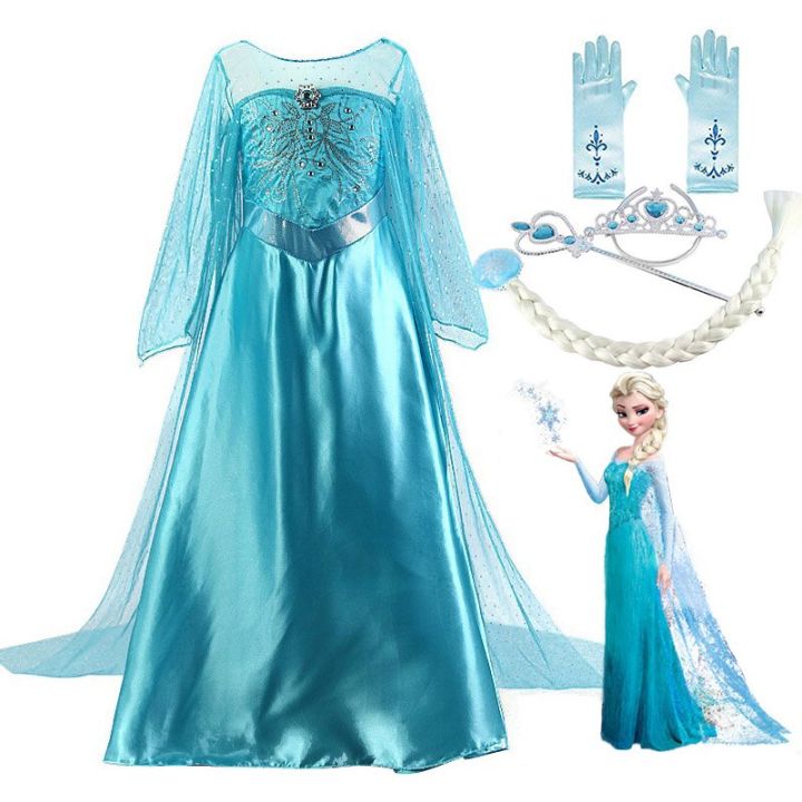 Váy bé gái công chúa Elsa – Bomines
