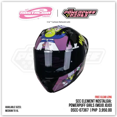 SEC Element Power Puff Girls Modular Helmet for Motorcycle S-XL
