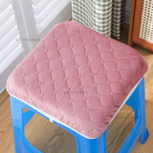 OHHDEER Modern Simple Style Household Chair Cushion Soft Comfortable Thicken Square Stool Cushion Anti Dirty Chair Cover