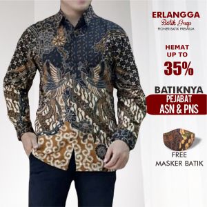 Batik Pria Motif Tradisional: Baju Batik Pria Lengan Panjang Elegan