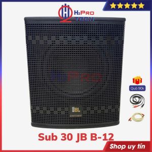Loa Siêu Trầm Bass 30 Jb B12 500W (Tặng Dây Canon Và AV) - Sub Karaoke Bass 30cm Nghe Nhạc Cao Cấp - H2Pro Tech