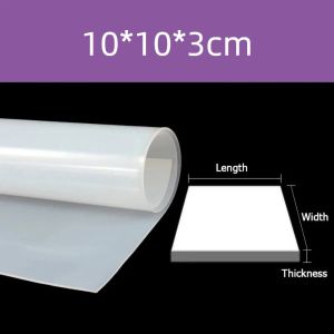 SPARAK 1010cm Silicone Sheet Translucent High Temperature Resistance Silicone Gasket  Anti-Slip Silica Gel Plate