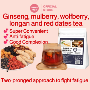 Ginseng Wolfberry Mulberry Longan Tea Red Dates Black Wolfberry Tea Men S Health Tea Kidney Nourishing Tea人参桑葚枸杞桂圆红枣茶