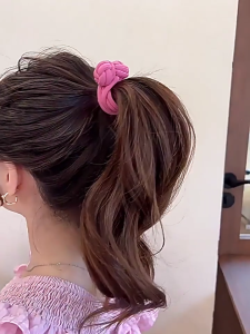 Chinese Knot Hair Tie Stylish Head Rope Durable Hair Rope Elastic Hair Accessory Ponytail Rope Perfect for High Ponytail
